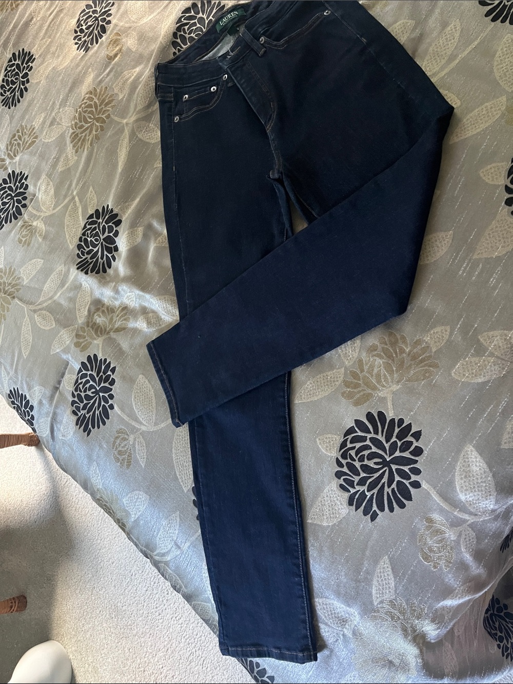 Lauren Ralph Lauren Women's Skinny Jeans in Dark Navy